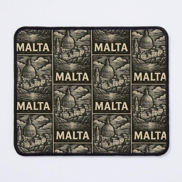 Item preview, Malta Linocut Style  designed and sold by Thistle-TShop.
