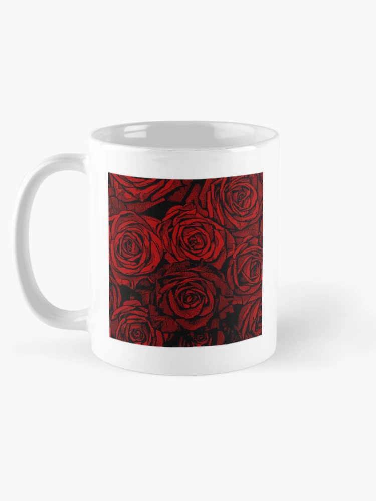 Thumbnail 5 of 6, Coffee Mug, Pixelator | Red Roses designed and sold by StudioDestruct.