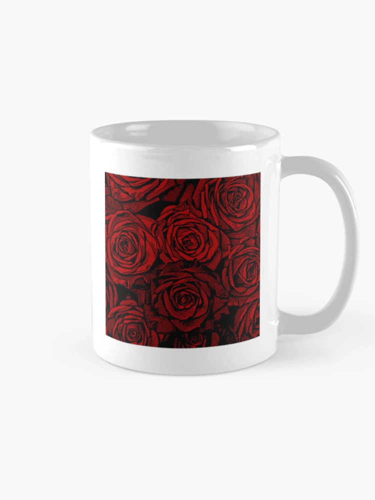 Thumbnail 3 of 6, Coffee Mug, Pixelator | Red Roses designed and sold by StudioDestruct.