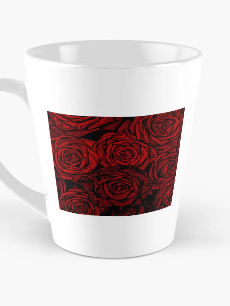Thumbnail 3 of 4, Coffee Mug, Pixelator | Red Roses designed and sold by StudioDestruct.
