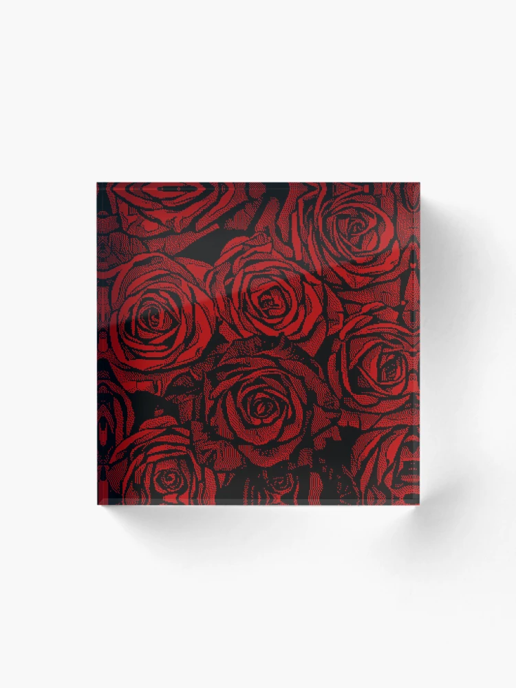 Thumbnail 1 von 5, Acrylblock, Pixelator | Rote Rosen designt und verkauft von StudioDestruct.