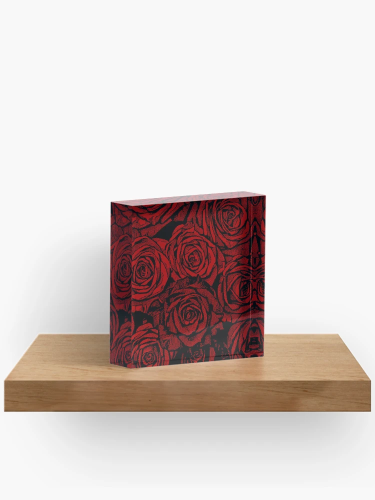 Thumbnail 2 von 5, Acrylblock, Pixelator | Rote Rosen designt und verkauft von StudioDestruct.