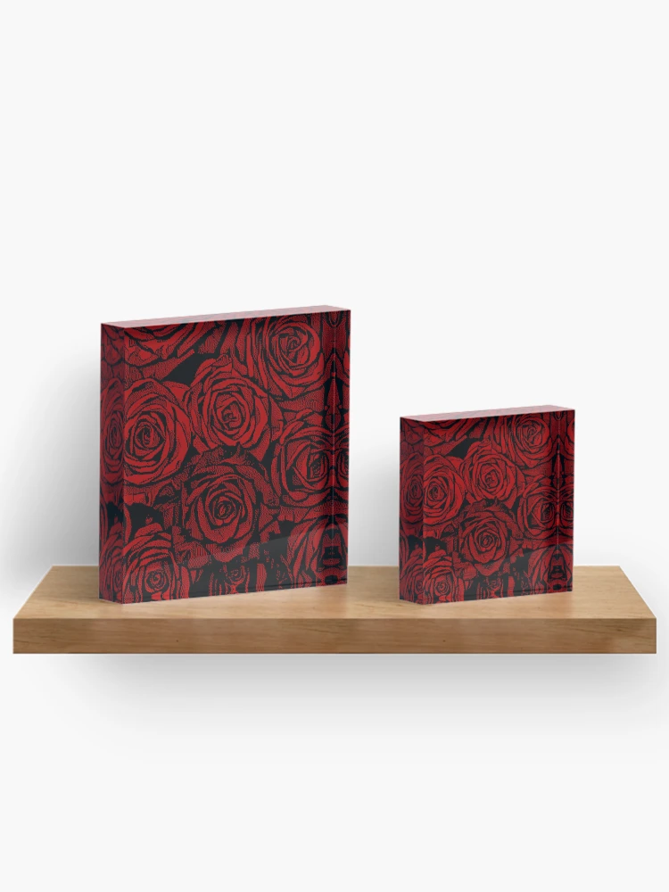 Thumbnail 3 von 5, Acrylblock, Pixelator | Rote Rosen designt und verkauft von StudioDestruct.
