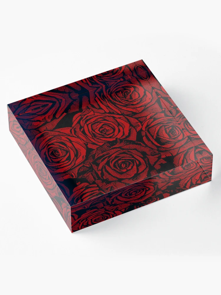 Thumbnail 4 von 5, Acrylblock, Pixelator | Rote Rosen designt und verkauft von StudioDestruct.