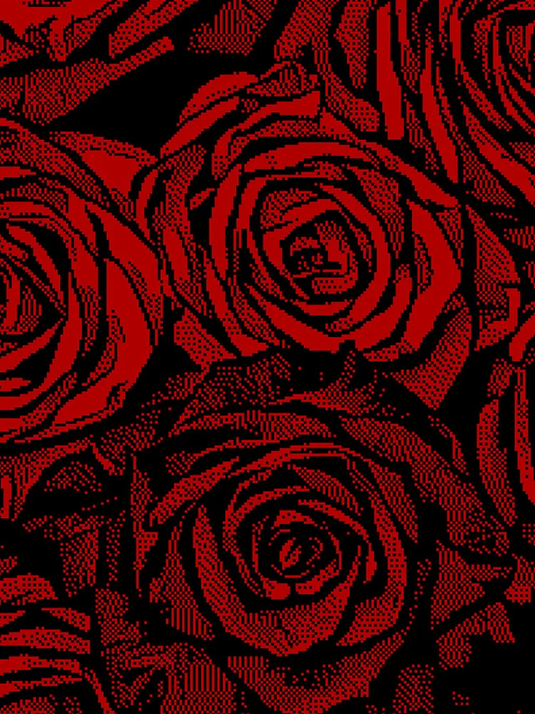 Thumbnail 4 of 4, iPhone Case, Pixelator | Red Roses designed and sold by StudioDestruct.
