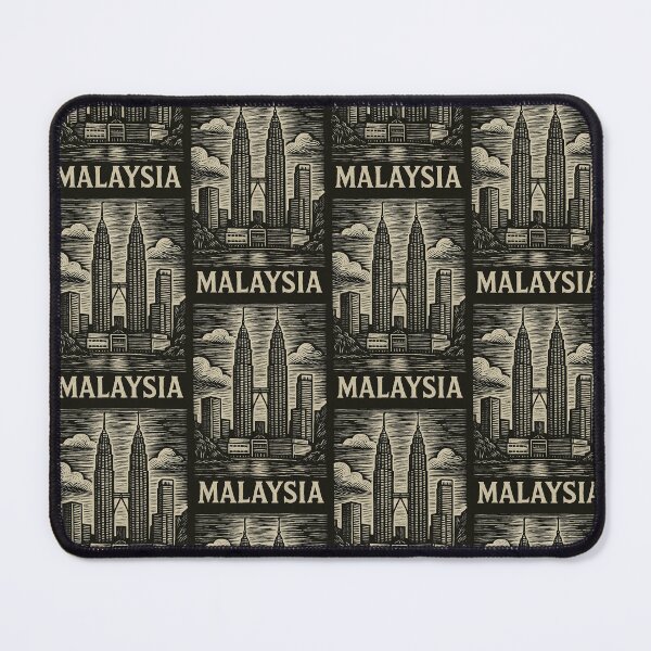 Item preview, Malaysia Linocut Style designed and sold by Thistle-TShop.