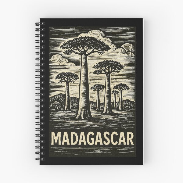 Item preview, Madagascar Linocut Style  designed and sold by Thistle-TShop.