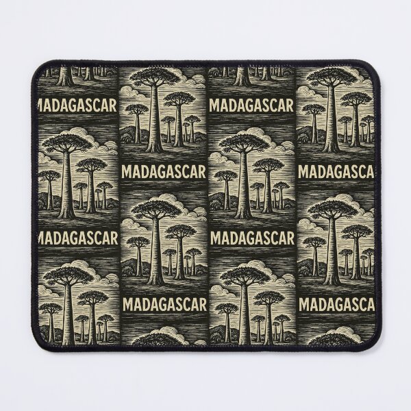 Item preview, Madagascar Linocut Style designed and sold by Thistle-TShop.
