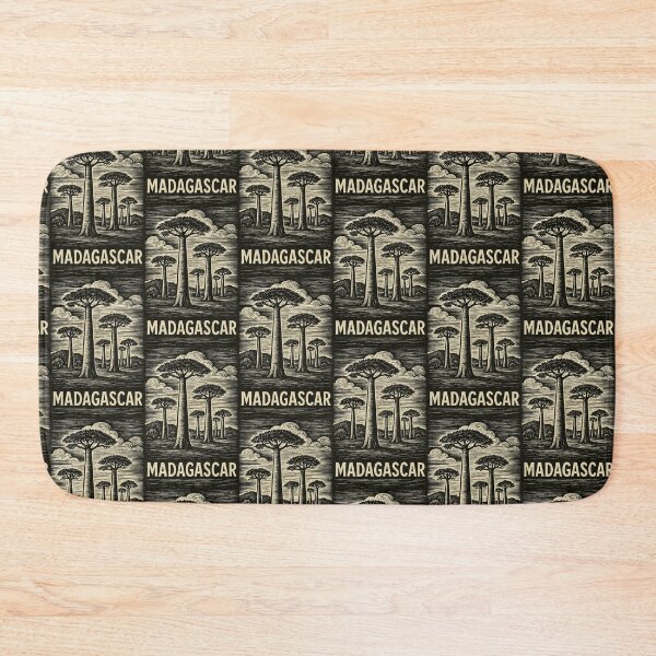 Item preview, Madagascar Linocut Style  designed and sold by Thistle-TShop.
