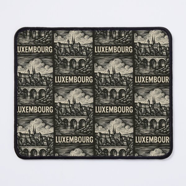 Item preview, Luxembourg Linocut Style designed and sold by Thistle-TShop.