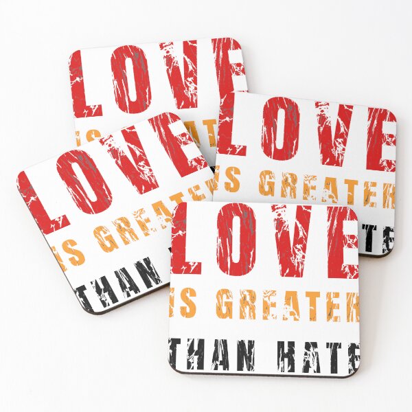 Item preview, Love Is Greater Than Hate Retro Grunge Bold Typography Text Design designed and sold by AlienTechs.