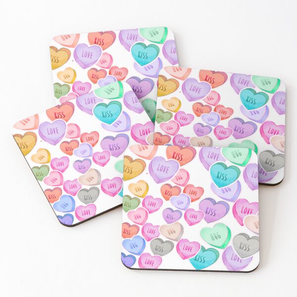 Item preview, Colorful Candy Hearts Pattern – Cute Valentine’s Day Love Design designed and sold by 1234saad.
