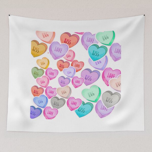 Item preview, Colorful Candy Hearts Pattern – Cute Valentine’s Day Love Design designed and sold by 1234saad.