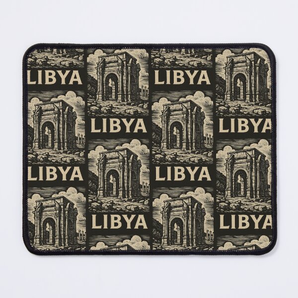 Item preview, Libya Linocut Style  designed and sold by Thistle-TShop.