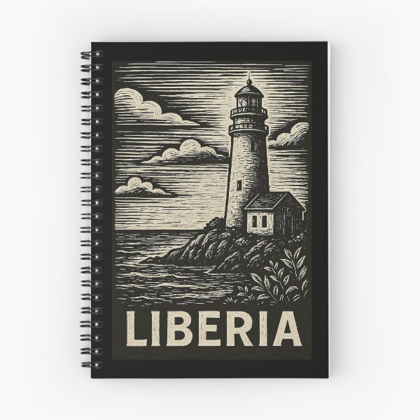 Item preview, Liberia Linocut Style  designed and sold by Thistle-TShop.