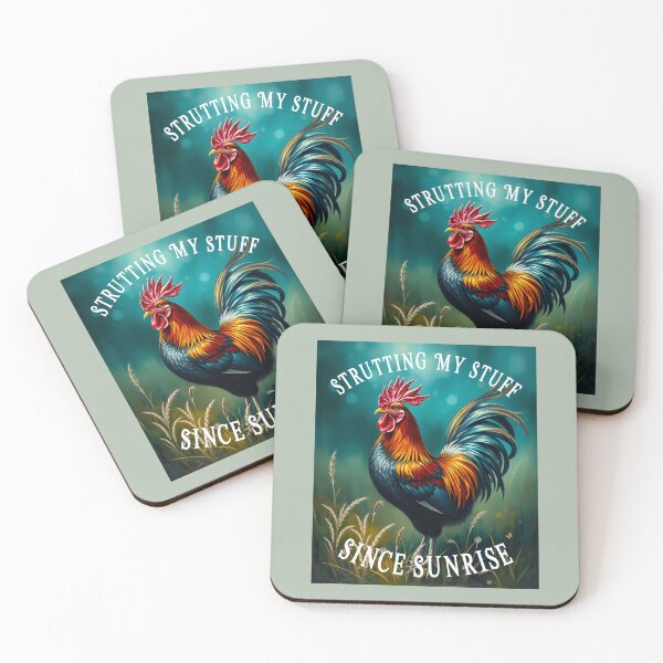 Item preview, Strutting My Stuff Since Sunrise Chickens designed and sold by Sachie's Studio.