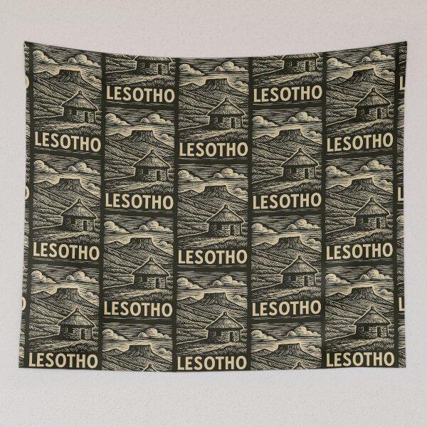 Item preview, Lesotho Linocut Style  designed and sold by Thistle-TShop.