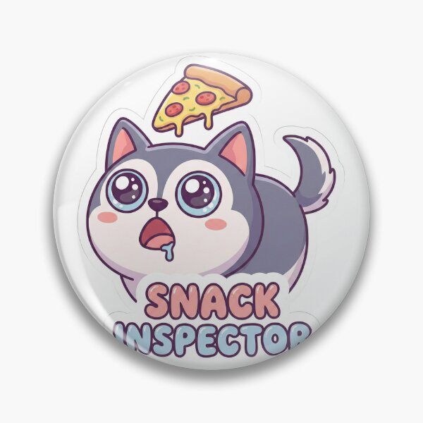 Item preview, Snack Inspector Funny Husky & Pizza Sticker designed and sold by GemajoStudio.