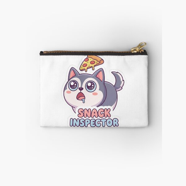 Item preview, Snack Inspector Funny Husky & Pizza Sticker designed and sold by GemajoStudio.