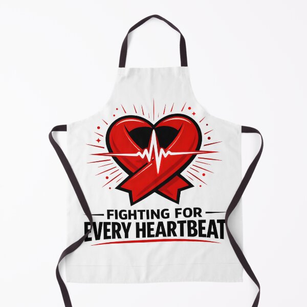 Item preview, Fighting for Every Heartbeat – Heart Awareness Strength Design designed and sold by ZayCreates.