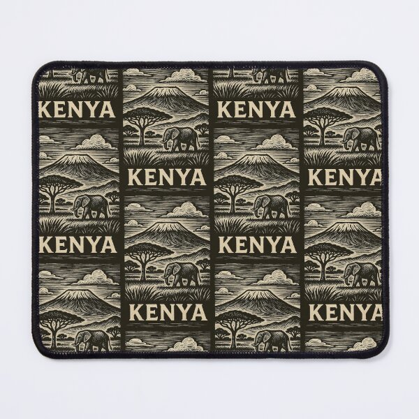 Item preview, Kenya Linocut Style  designed and sold by Thistle-TShop.