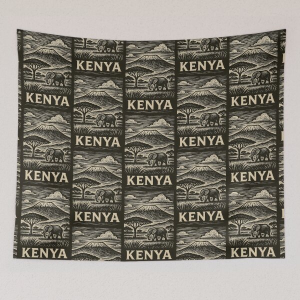 Item preview, Kenya Linocut Style  designed and sold by Thistle-TShop.