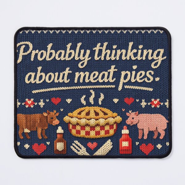 Item preview, Probably thinking about Meat Pies Knitting Pattern Design designed and sold by Mauswohn.