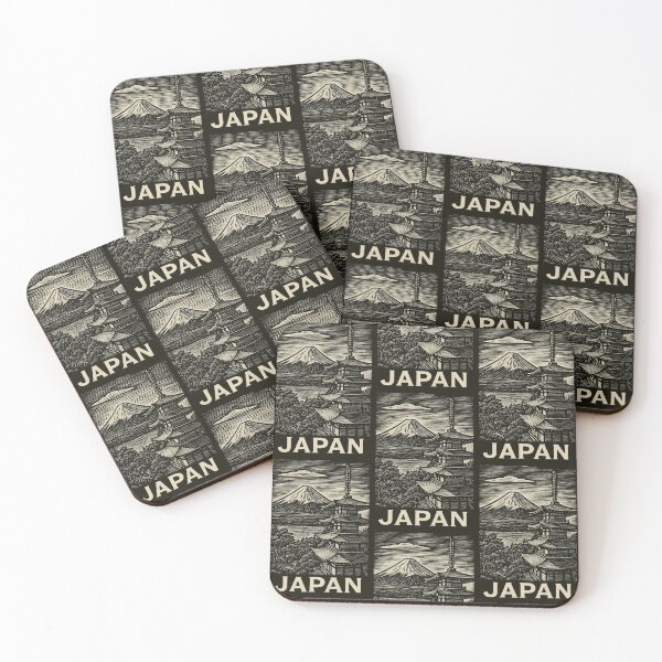 Item preview, Japan Linocut Style  designed and sold by Thistle-TShop.