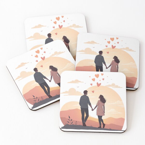 Item preview, Couple Holding Hands at Sunset designed and sold by Neural-canvas.