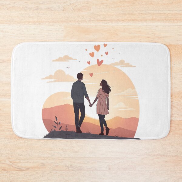 Item preview, Couple Holding Hands at Sunset designed and sold by Neural-canvas.