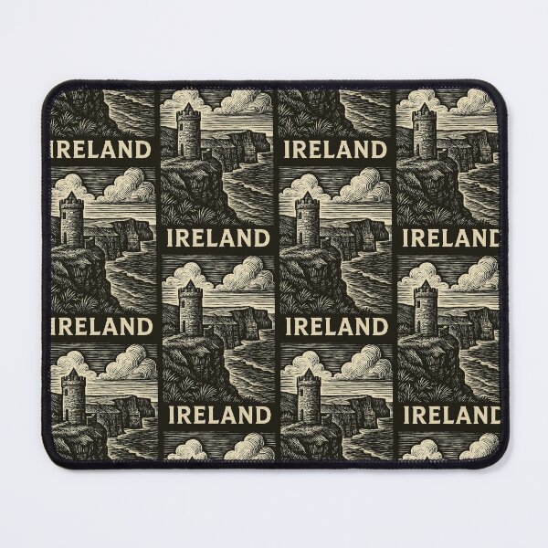 Item preview, Ireland Linocut Style designed and sold by Thistle-TShop.