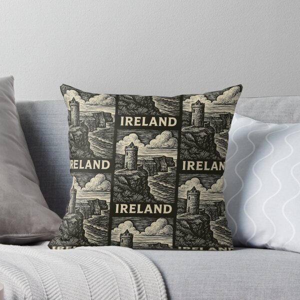 Item preview, Ireland Linocut Style  designed and sold by Thistle-TShop.