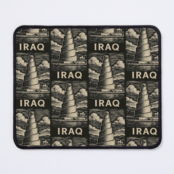 Item preview, Iraq Linocut Style designed and sold by Thistle-TShop.