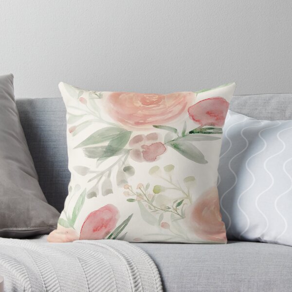 Aperçu de l'œuvre Blush Roses Aquarelle créée et vendue par MathisDesigns.