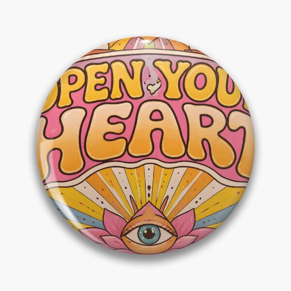 Item preview, Open Your Heart – Retro Love Poster designed and sold by Matinez Pink.