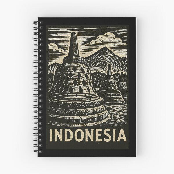 Item preview, Indonesia Linocut Style  designed and sold by Thistle-TShop.