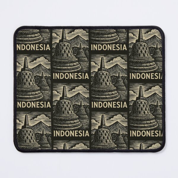 Item preview, Indonesia Linocut Style designed and sold by Thistle-TShop.