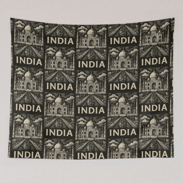 Item preview, India Linocut Style  designed and sold by Thistle-TShop.