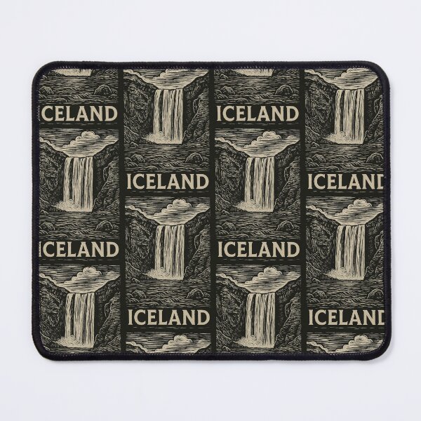 Item preview, Iceland Linocut Style  designed and sold by Thistle-TShop.