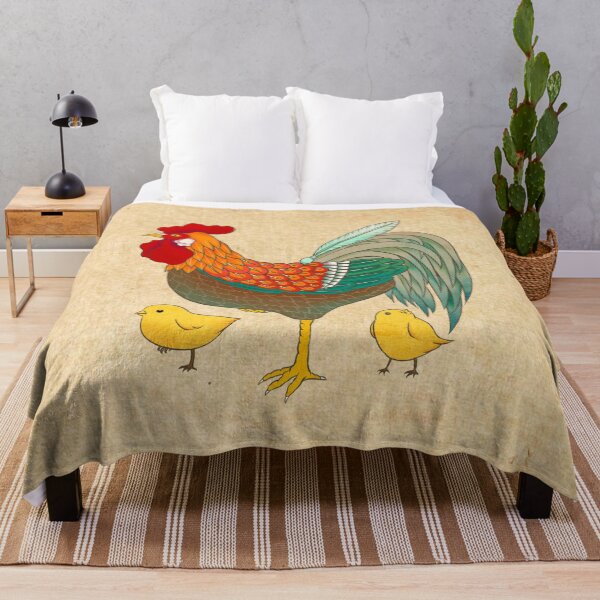 Item preview, Motherly Warmth: Red Hen and Her Golden Chicks designed and sold by QamarART Paintings.