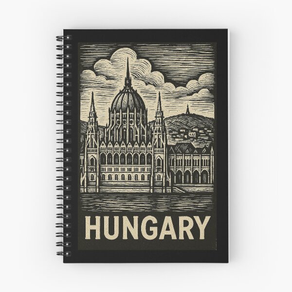Item preview, Hungary Linocut Style  designed and sold by Thistle-TShop.