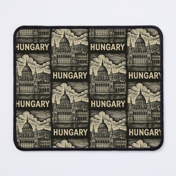 Item preview, Hungary Linocut Style  designed and sold by Thistle-TShop.