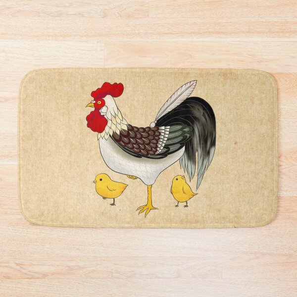 Item preview, Pure Guidance: White Hen and Her Golden Chicks designed and sold by QamarART Paintings.