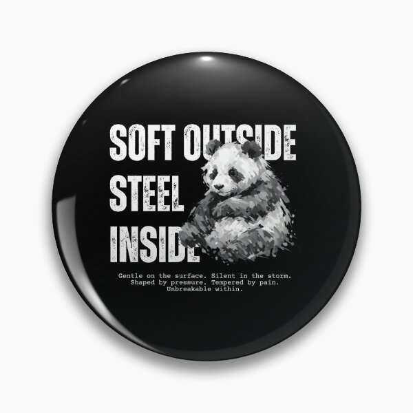 Item preview, Panda suave por fuera y acero por dentro designed and sold by RandyCreation.