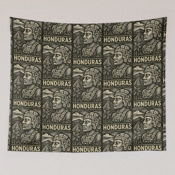 Item preview, Honduras Linocut Style  designed and sold by Thistle-TShop.
