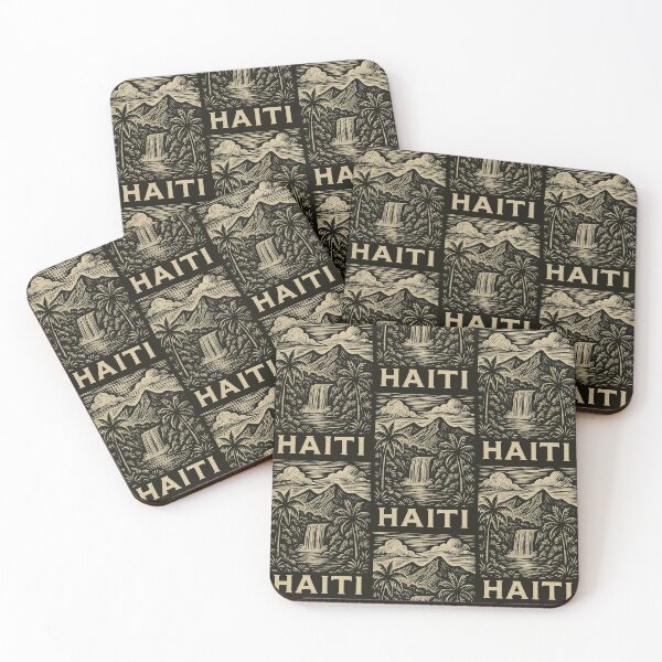Item preview, Haiti Linocut Style  designed and sold by Thistle-TShop.