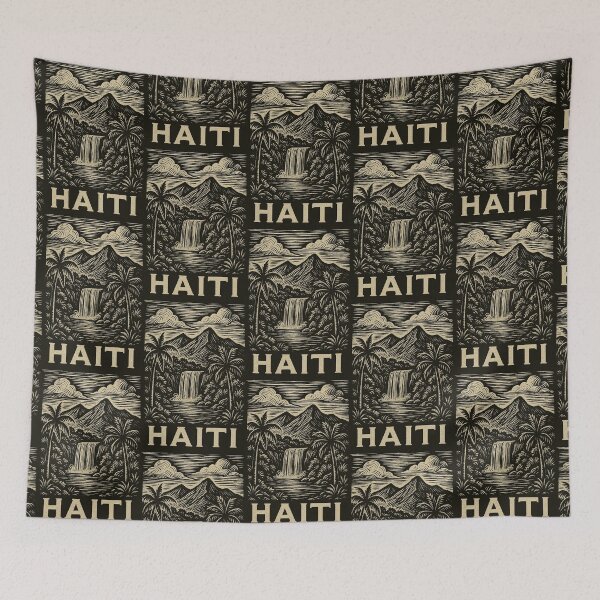 Item preview, Haiti Linocut Style  designed and sold by Thistle-TShop.