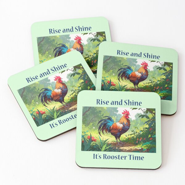 Item preview, Rise and Shine It's Rooster Time Chickens designed and sold by Sachie's Studio.