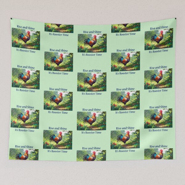 Item preview, Rise and Shine It's Rooster Time Chickens designed and sold by Sachie's Studio.