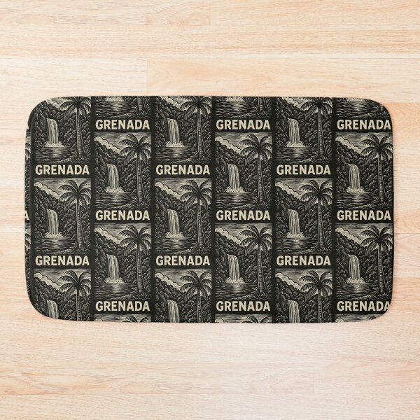 Item preview, Grenada Linocut Style  designed and sold by Thistle-TShop.